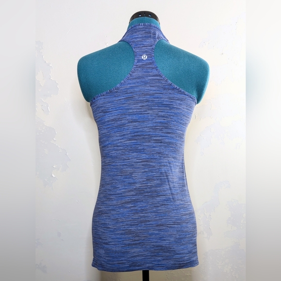Lululemon blue multicolor striped racerback tank, XS-S - Picture 3 of 5
